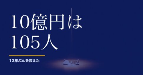 ロト7で10億円を受け取った人は105人。当選者ブログを探して数えました